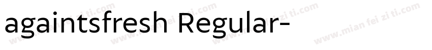 againtsfresh Regular字体转换